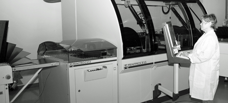 Printprocess AG Schweiz- Direktbelichtung. PCB Prozessoptimierung