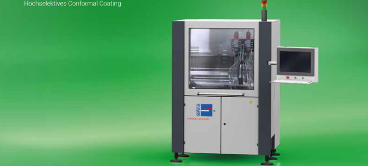 Pressearbeit. Rehm Thermal Systems. Anlagen-, Lack- und Applikationsauswahl im selektiven Conformal Coating