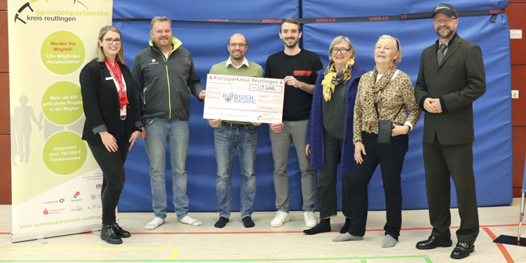 2600 Euro Spende Spendenparlament – Projekt TSG Turn- und Sportgesellschaft Reutlingen e.V.