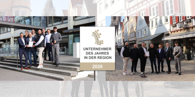Ehrung der Unternehmer des Jahres in der Region Reutlingen 2026